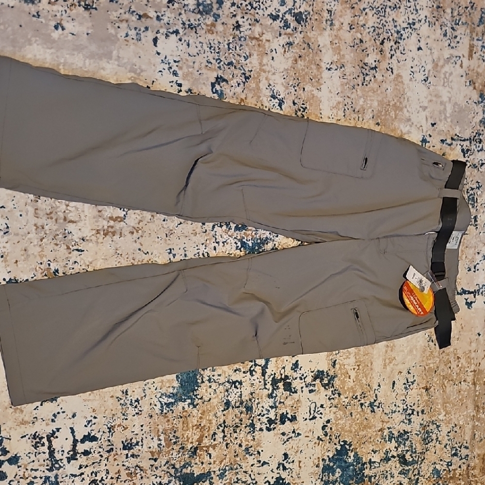 L.L. Bean Gray Cargo Pants Straight Leg Casual